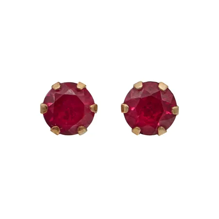 Kivikorvakorut, Ø 4mm, ei taustoja, 585br leimaamaton,  Paino: 0,3 g