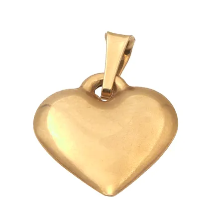 Sydän-riipus, korkeus 20mm, 585, Paino: 1,2 g