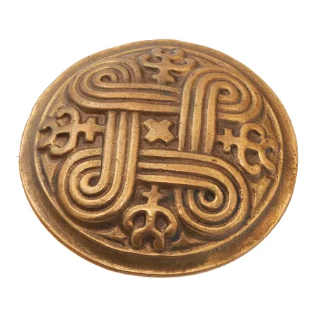 Rintaneula, Hannunvaakuna, Kalevala , Ø48mm, pronssia