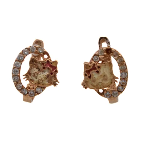 Kivikorvakorut, korkeus 10mm, 585br, Paino: 1,6 g