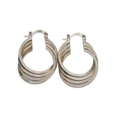 Korvarenkaat, korkeus 35mm, 925,  Paino: 10,7 g