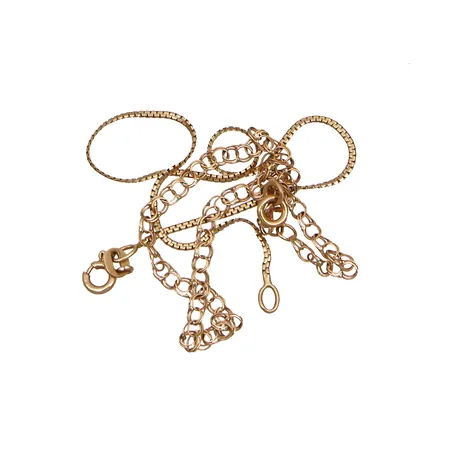 Kaksi viallista ranneketjua, 585, Paino: 2,3 g