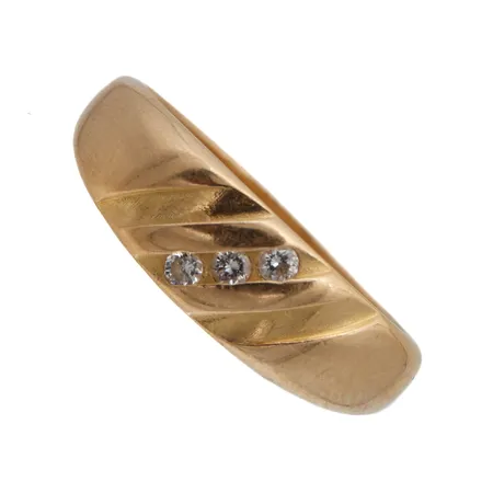 Timanttisormus, 3xn.0.02ct, koko 16, 750,  Paino: 3,4 g