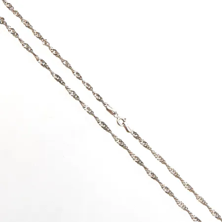 Singapore-kaulaketju, pituus 55cm, leveys 2,7mm, 925,  Paino: 6,6 g