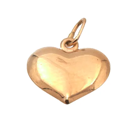 Sydän-riipus, korkeus 15mm, 585,  Paino: 0,4 g
