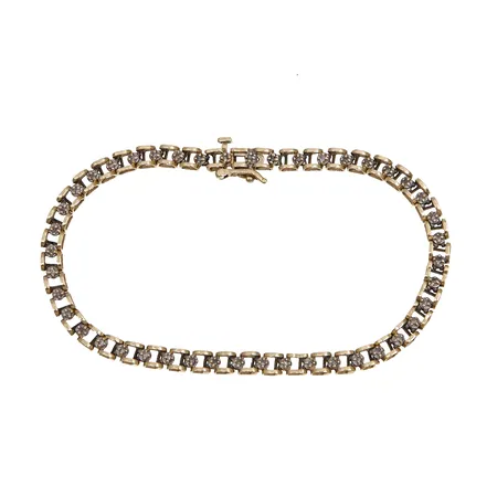 Timanttirannekoru, pituus 185mm, 585, Paino: 6,4 g