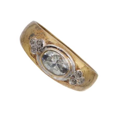 Kivisormus, koko17¼, 925br,  Paino: 3 g