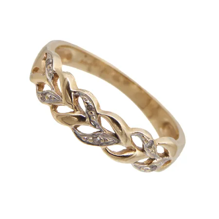 Timanttisormus, 6xn.0.005ct, koko 16¼, 585, Paino: 2 g