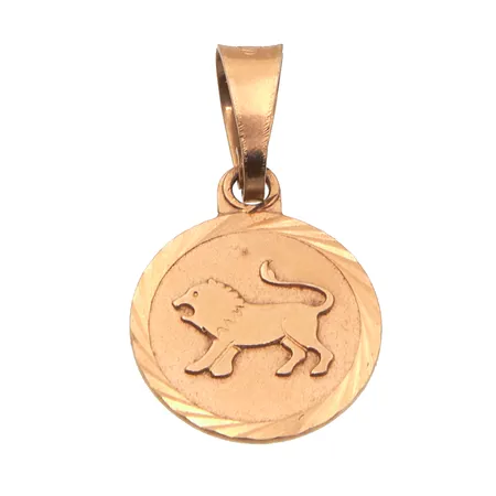 Horoskooppi-riipus, Leijona, korkeus 17mm, 585, Paino: 0,7 g