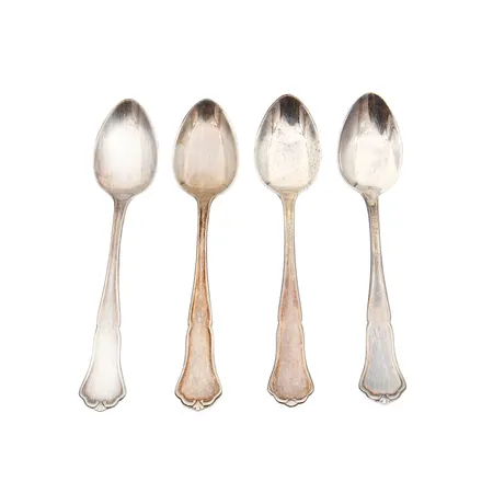 Viallisia hopea kahvilusikoita, 830, Paino: 51,1 g