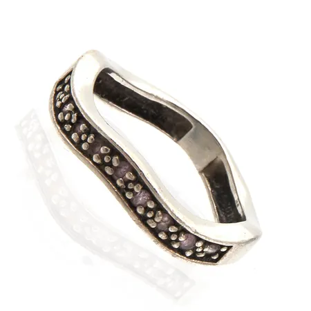 Kivisormus, koko 18½, 925br,  Paino: 4 g