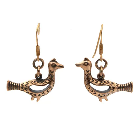 Korvakorut, korkeus 35mm, pronssia, korvalenkit 925, 