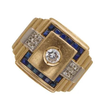 Kivisormus, koko 19¼, 750br, Paino: 14,6 g