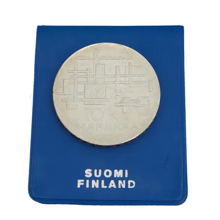 Juhlaraha, 10 markkaa, Itsenäinen Suomi 50 vuotta 1917 -1967, Suomi, 900,  Paino: 23,8 g