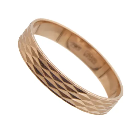 Kuvioitu sormus, koko 20, 585, Paino: 2,4 g