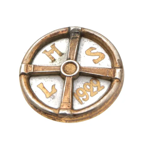 Viallinen emaloitu rintamerkki, 925br,  Paino: 3,1 g