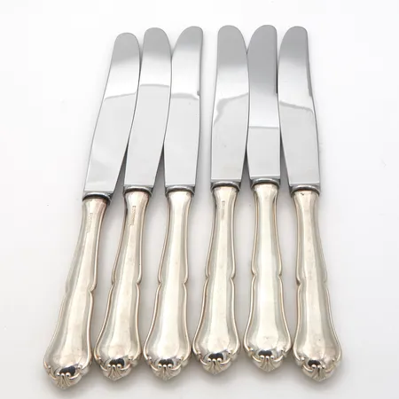 Kuusi ruokaveistä, Chippendale, pituus 205mm, 830br,  Paino: 303,4 g