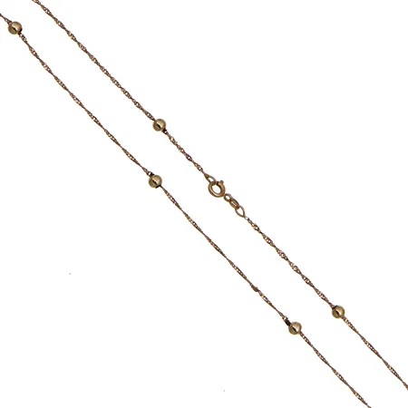 Kalakoru, pituus 43cm, lenkeissä kulumaa, 585, Paino: 2,6 g