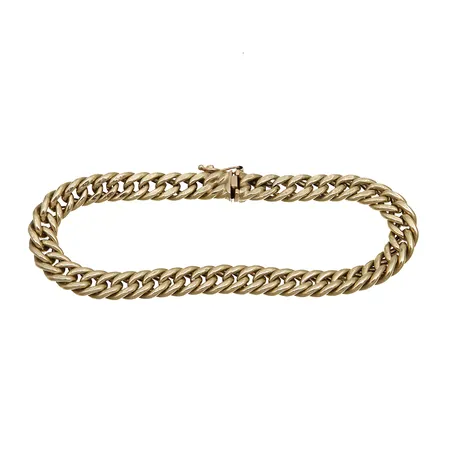 Panssariranneketju, pituus 200, lenkeissä kulumaa ja painaumia, 585,  Paino: 11,9 g