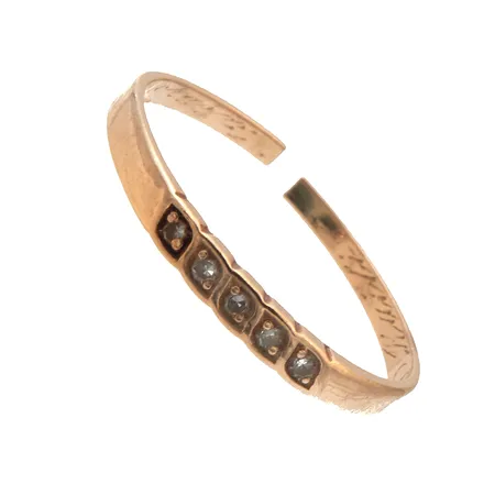 Viallinen sormus, 585br, Paino: 1,3 g