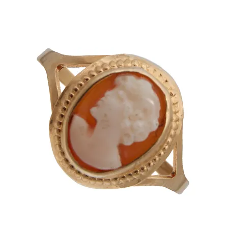 Camee-sormus, koko 17,5, 585br, Paino: 1,3 g