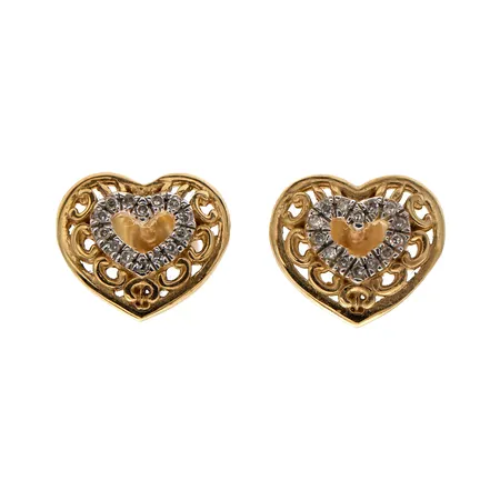 Timanttikorvakorut 28xn.0.001ct, korkeus 9mm, 375br, Paino: 1,4 g