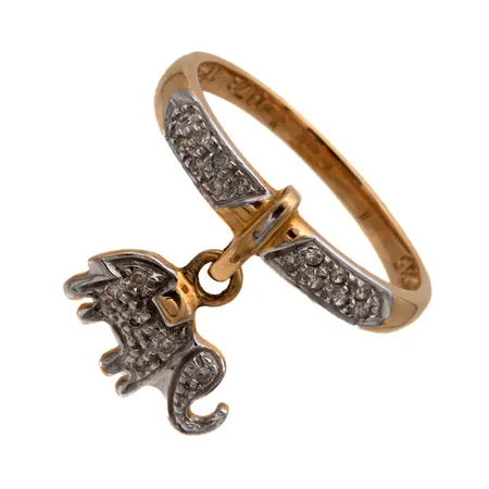 Timanttisormus 20xn.0.005ct, koko 18¼, 585, Paino: 3 g