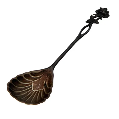 Sokerilusikka, pituus 128mm, Ruusu, 813, Paino: 12,1 g