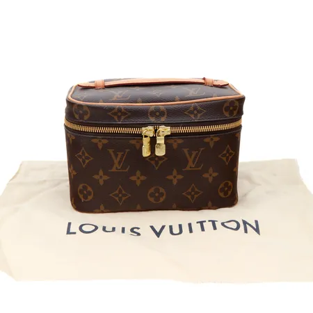 Toilettilaukku, Louis Vuitton, Nice Mini Monogram Canvas, M44495, ostokuitti, dustbag