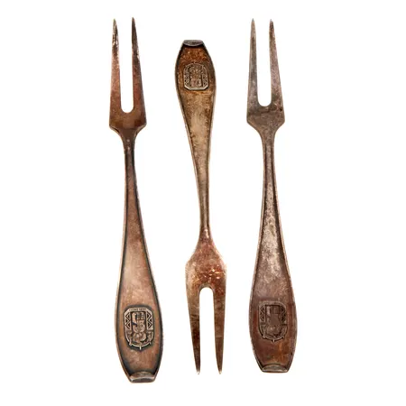 Kolme leikkelehaarukkaa, pituus 122mm, 813,  Paino: 32,7 g