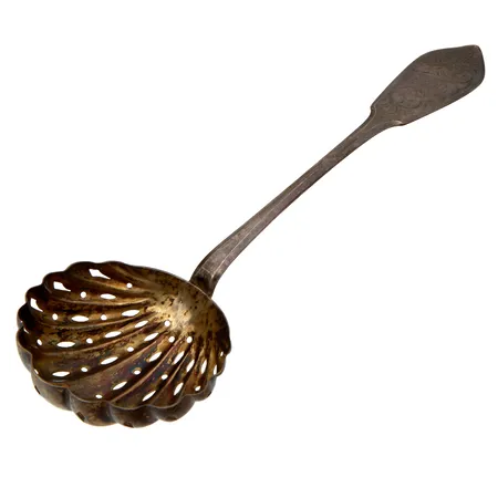 Tarjoilulusikka, pituus 195mm, kaiverrettu, 813, Paino: 34,9 g