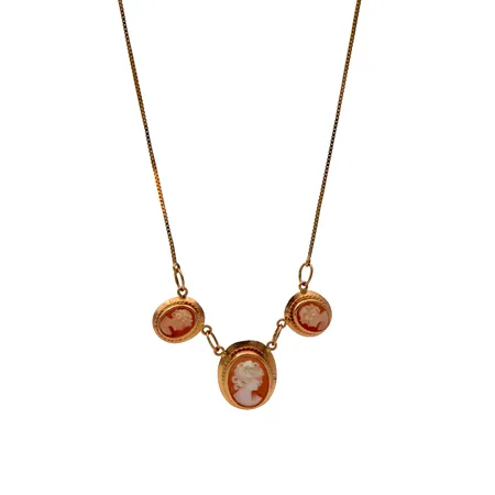 Camee-kaulakoru, pituus 43,5cm, 585br,  Paino: 4,3 g