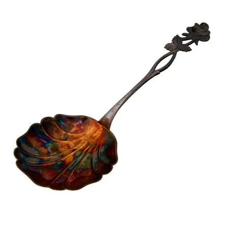 Tarjoilulusikka, pituus 170mm, kaiverrettu, Ruusu, 813,  Paino: 27,6 g