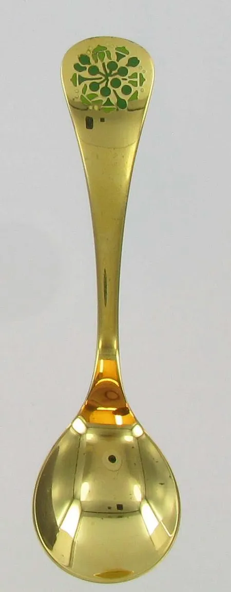 Hopeinen vuosilusikka Georg Jensen 1989