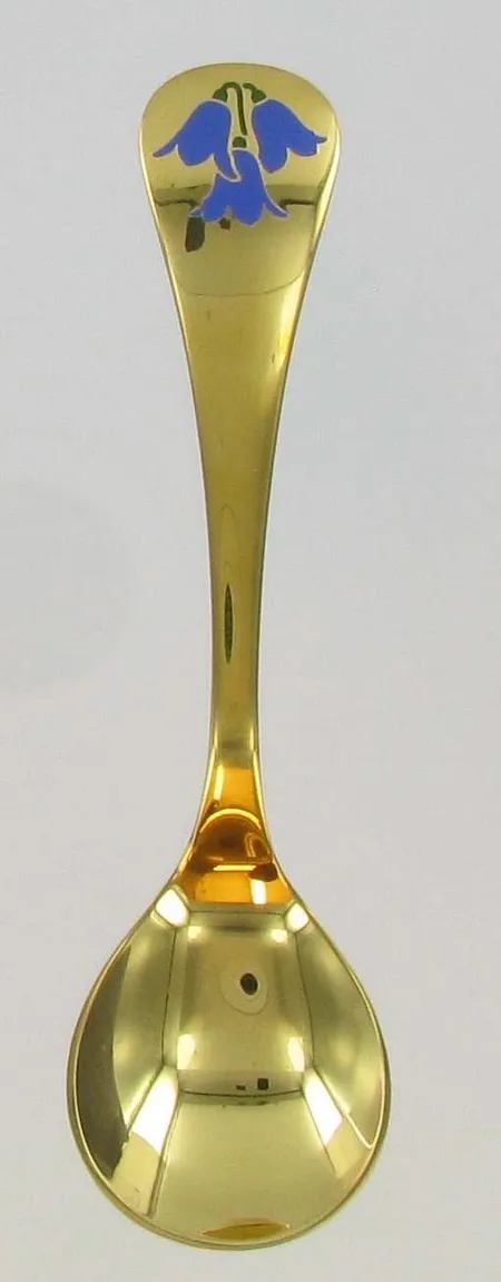 Hopeinen vuosilusikka Georg Jensen 1990