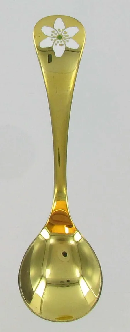 Hopeinen vuosilusikka Georg Jensen 1993