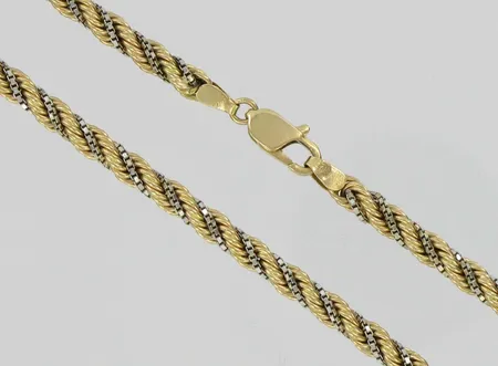 Cordellkaulaketju, pituus 46,0cm, 585, paino 19,7g Vikt: 19,7 g