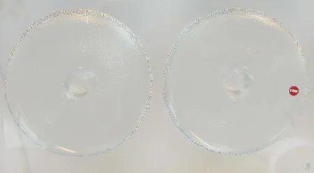 2 kynttilänjalkaa, kirkas, Iittala
