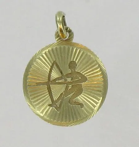 Horoskooppiriipus, kaivertamaton, 585, paino 1,5g Vikt: 1,5 g