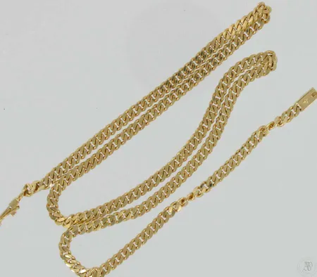 Panssarikaulaketju, pituus 45,0cm, 585, paino 18,8g Vikt: 18,8 g