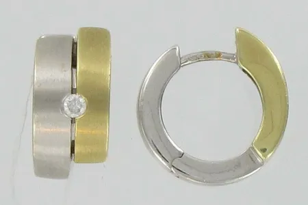 Timanttikorvakorut 2xn.0.05ct, 585,  paino 7,3g Vikt: 7,3 g