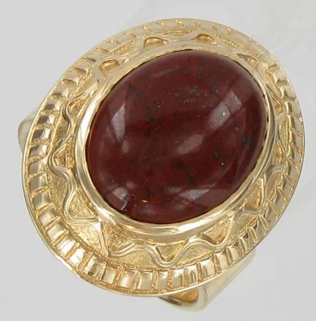 Kivisormus Kalevala Koru, kaivertamaton, koko 17¾, 585br, paino 11,8g