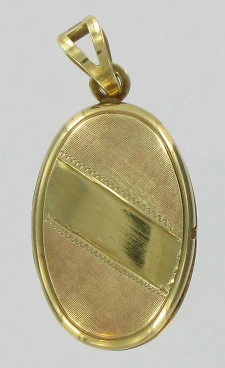Medaljonki, kaivertamaton, 585br, paino 7,4g Vikt: 7,4 g