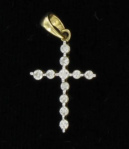 Timanttiriipus 11xn.0,01ct, 585 paino 0,9g Vikt: 0,9 g