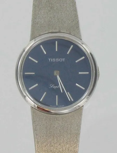 Naisten kultarannekello Tissot Saphir vk, mekaaninen, kaivertamaton, 585br, paino 41,7g Vikt: 41,7 g