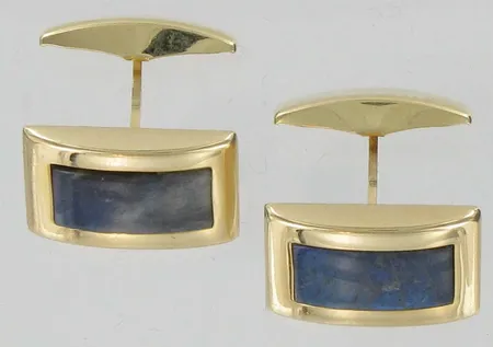 Kivikalvosinnapit, kaivertamattomat, 585br, paino 7,8g Vikt: 7,8 g
