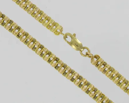 Damaskoskaulaketju, pituus 48,0cm, 750, paino 16,3g Vikt: 16,3 g