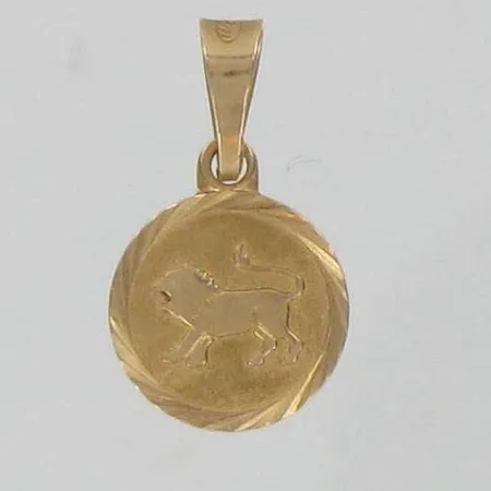 Horoskooppiriipus leijona, 585, paino 0,7g Vikt: 0,7 g