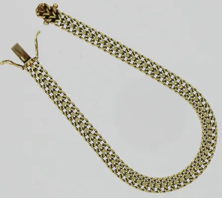 Ranneketju, pituus 19cm, 585, paino 9,9g Vikt: 9,9 g