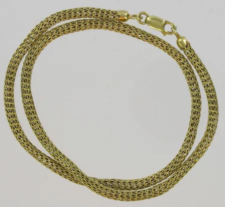 Kaulaketju, viallinen, pituus 42cm, 585, paino 10,5g Vikt: 10,5 g